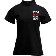 Футболка с воротником стойкой I`m hot you are not